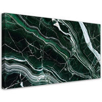 LEINWANDBILD Grüner Smaragd-Marmorstein 100x50cm - Grün, Textil (100/50cm) - Feeby
