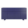 SIDEBOARD Cubo Long, Geometrische 3D Fronten, 169 cm, Marineblau - Dunkelblau, Holz/Holzwerkstoff (168.9/83.8/41.8cm) - Skandica