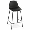 BARHOCKER Schwarz 41.5x86.5x42cm - Schwarz, Kunststoff/Metall (41.5/86.5/42cm) - AlterEgo
