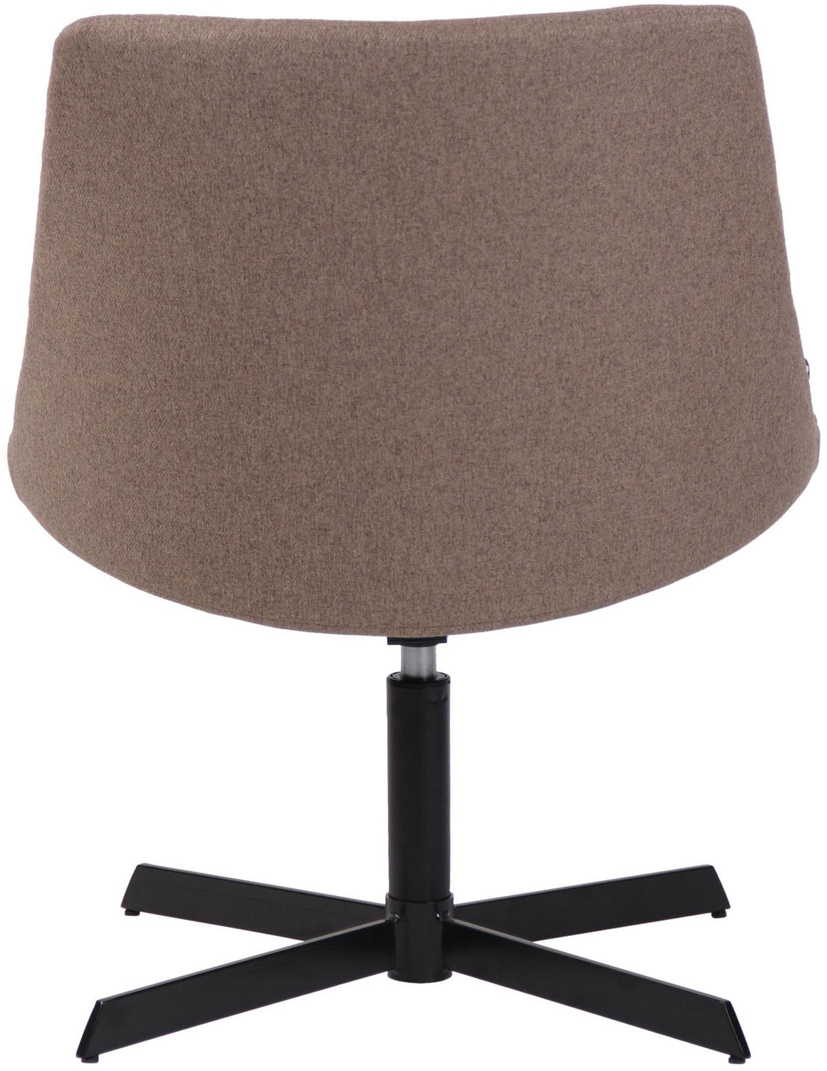 DREHSTUHL Stoff taupe - Taupe/Schwarz, Textil/Metall (63/79/71cm) - CLP