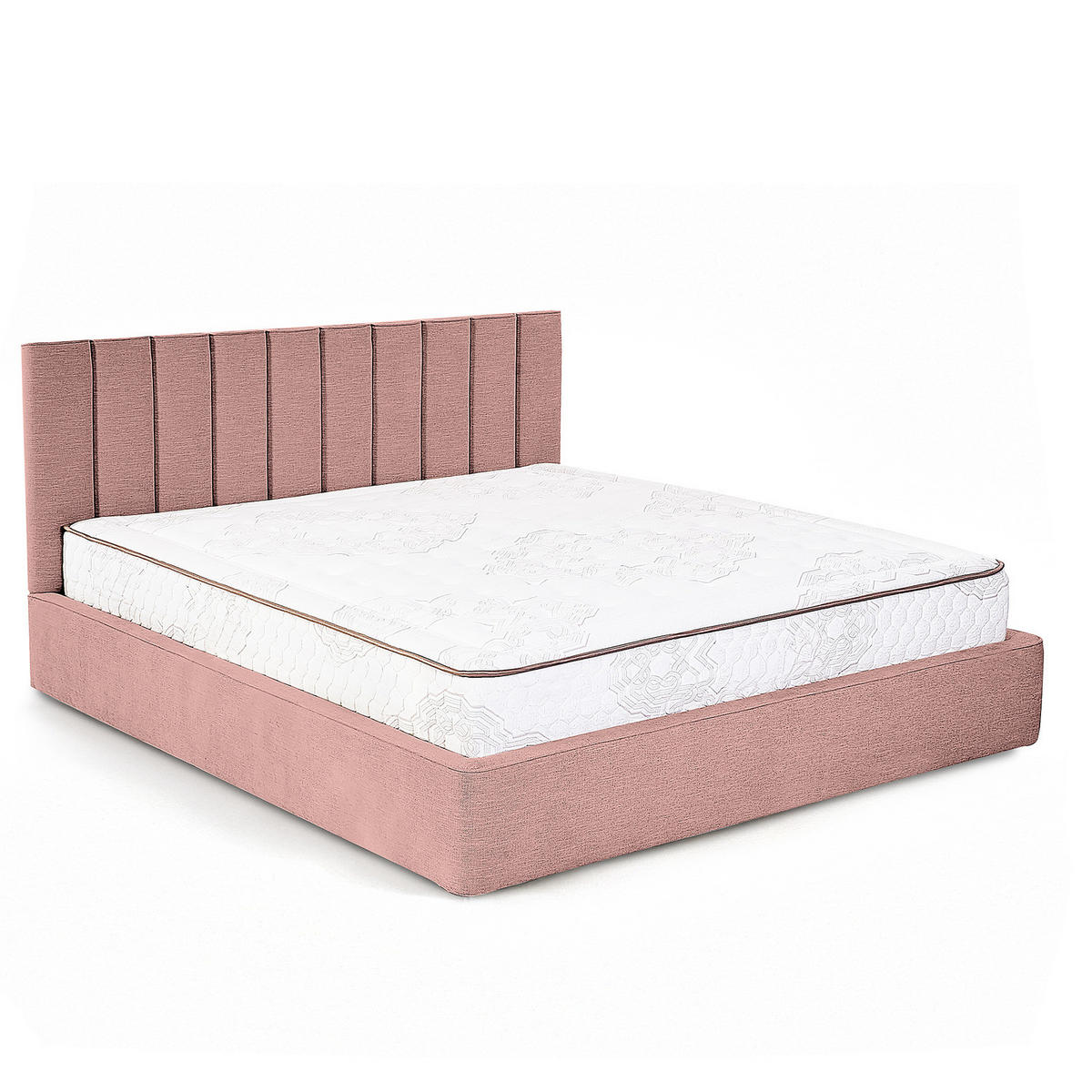 POLSTERBETT - Mauve, Textil (180/200cm) - home24