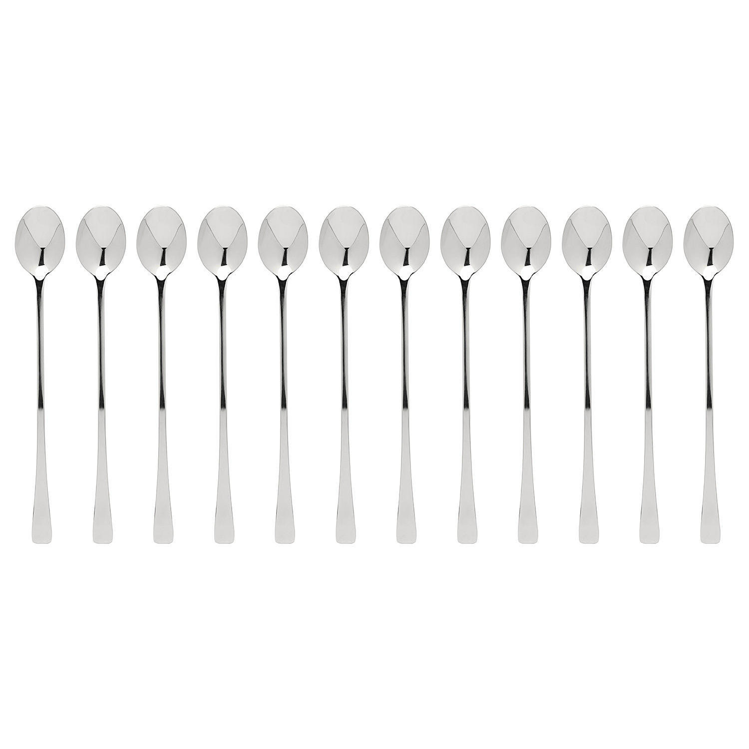 LONGDRINKLÖFFEL (12er Set) Limo - Silberfarben, Metall - Butlers