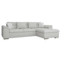 ECKSOFA Diana Premium, Seite: Rechts - Silberfarben, Holz/Textil (280/160cm) - MIRJAN24