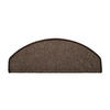 STUFENMATTE Set. 15 Stück "Napoli" Flachgewebe uni Braun 24 x 65 cm - Braun, Textil (24/65/4cm) - oKu-Tex