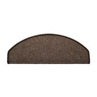 STUFENMATTE Set. 15 Stück "Napoli" Flachgewebe uni Braun 24 x 65 cm - Braun, Textil (24/65/4cm) - oKu-Tex