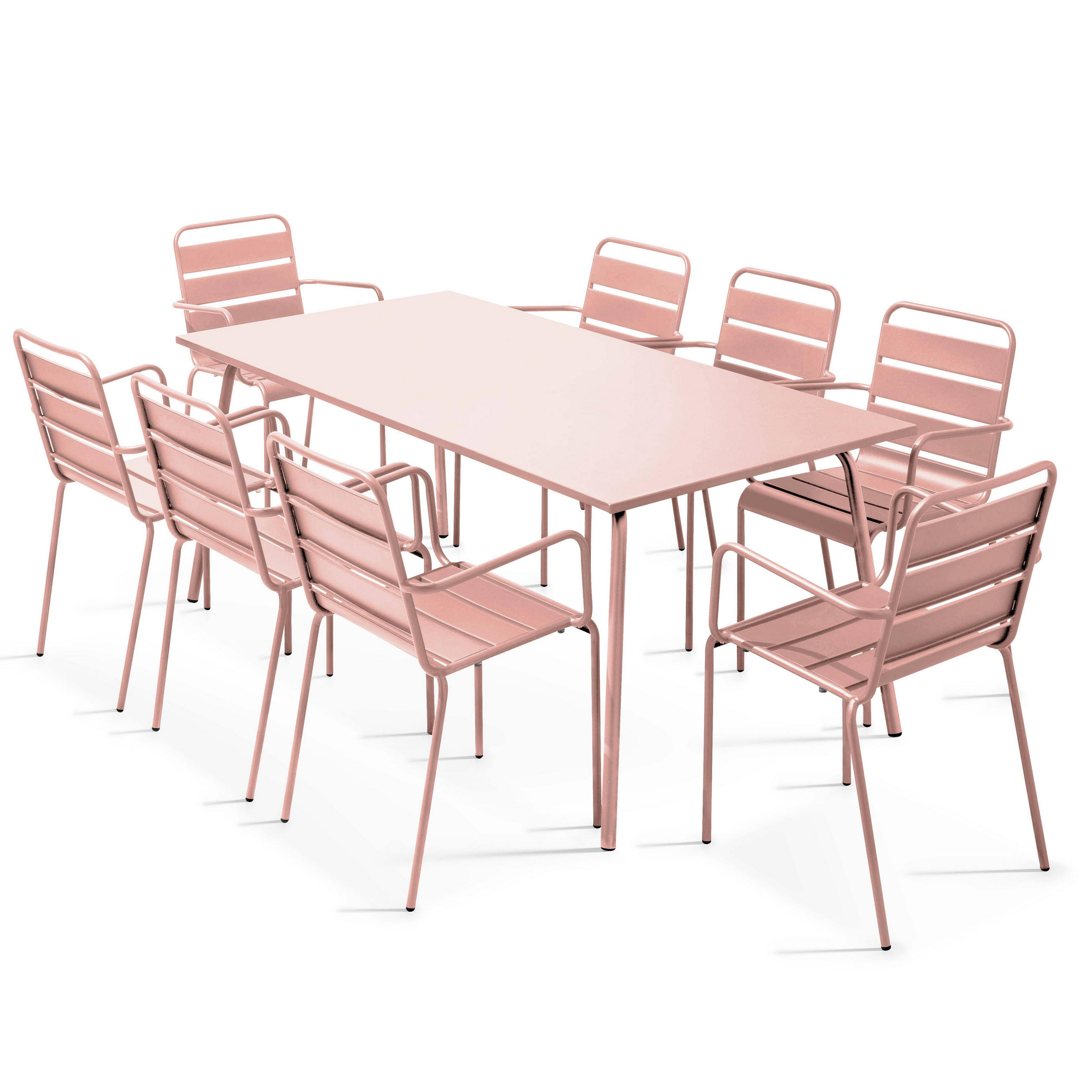 GARTENSET 9-tlg., Rosa - Pink, Metall - Oviala