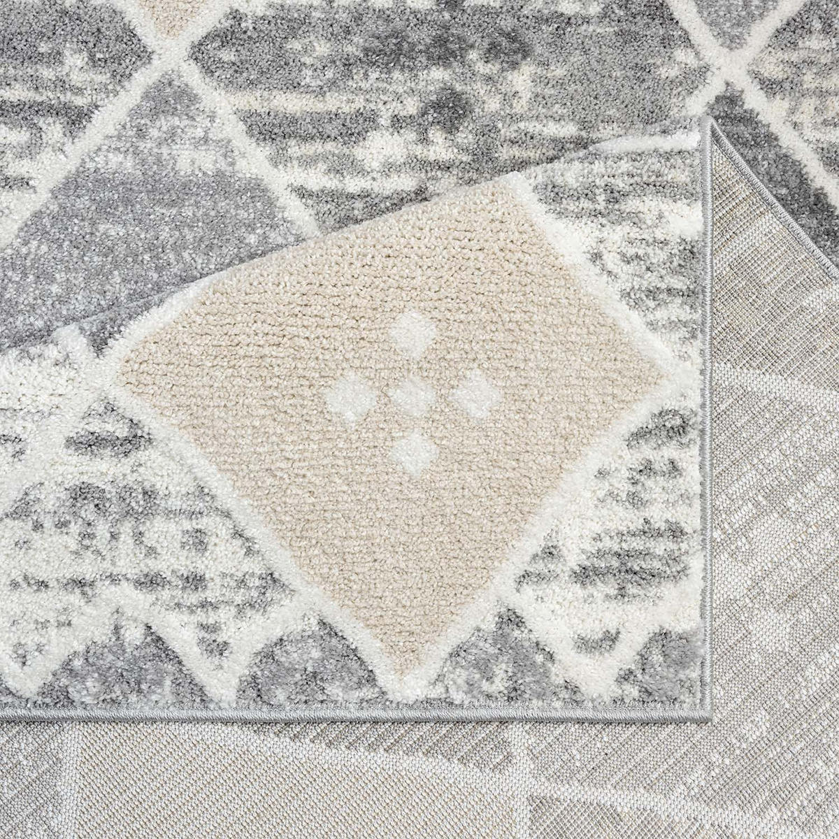 KURZFLOR-TEPPICH Flair 179 Grau 200x290 cm - Grau, Textil (200/290cm) - carpet city