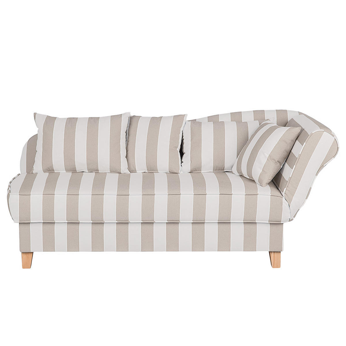 RECAMIERE - Webstoff - Beige, Textil (193/82/91cm) - home24