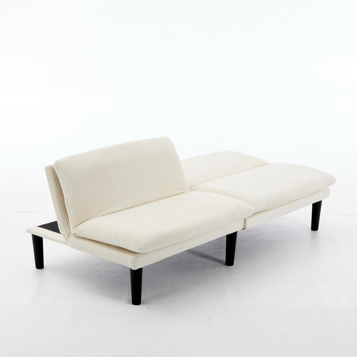 SCHLAFSOFA 167/43/67 cm in Beige Cord - Beige, Textil (86/67/168cm) - Oxeza