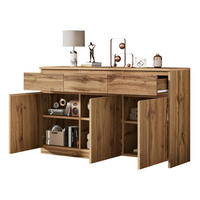 SIDEBOARD 135/40/81 cm aus Spanplatte mit 3 Türen und 3 Schubladen Holzfarben - Naturfarben, Holzwerkstoff (135/81/40cm) - Modenvie