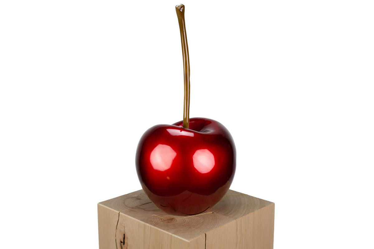 SKULPTUR Rot 24/48 cm - Rot, Stein (2.4/48/23cm) - KUNSTLOFT