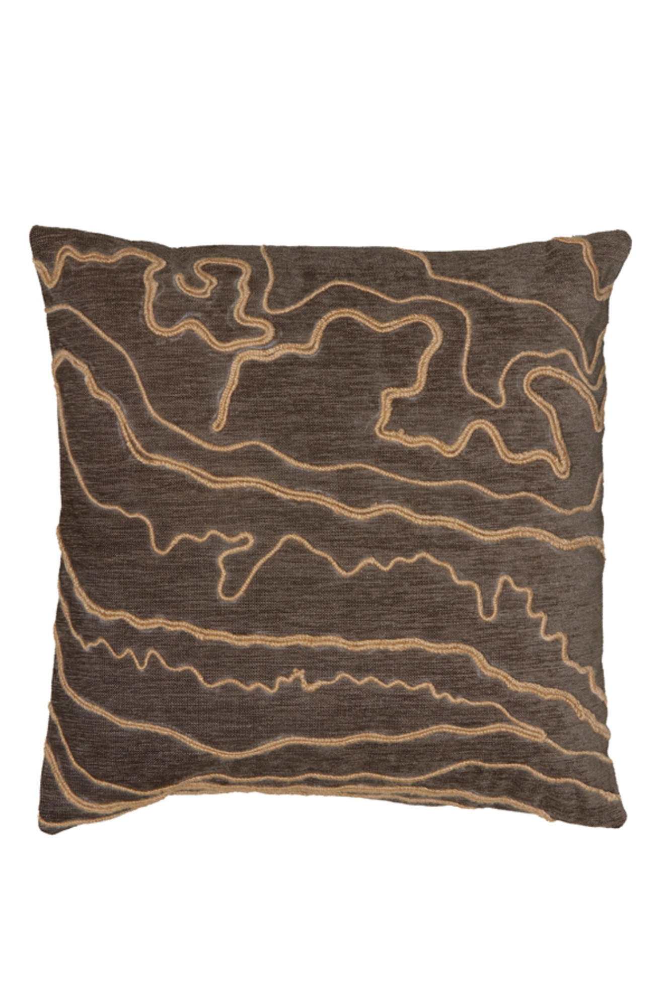 DEKOKISSEN Castro Braun 45/45/10 cm - Braun, Textil (45/45cm) - Light & Living