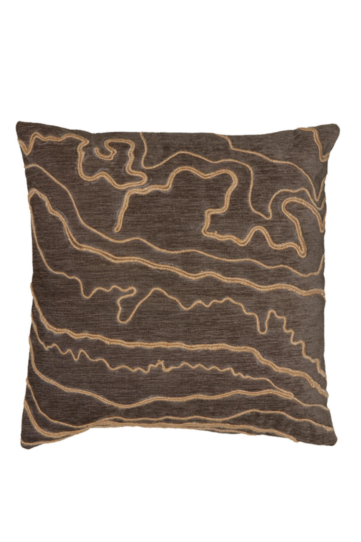 DEKOKISSEN Castro Braun 45/45/10 cm - Braun, Textil (45/45cm) - Light & Living