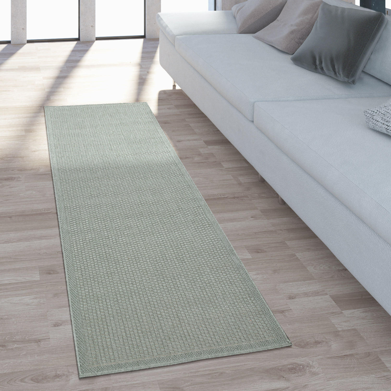 OUTDOORTEPPICH 60/100 cm Timber 125 - Grün, Textil (60/100cm) - Paco Home