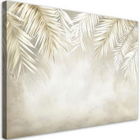 WANDBILD palmblätter hängen beige - Beige, Textil (60/40cm) - Feeby