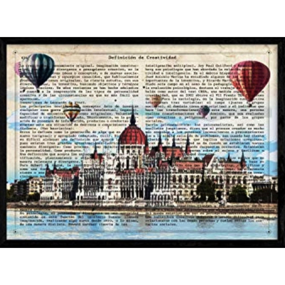 POSTER Budapest Stadt A4 Rahmenlos - Klar, Papier (29.7/5/21cm) - Nacnic