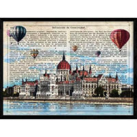 POSTER Budapest Stadt A4 Rahmenlos - Klar, Papier (29.7/5/21cm) - Nacnic