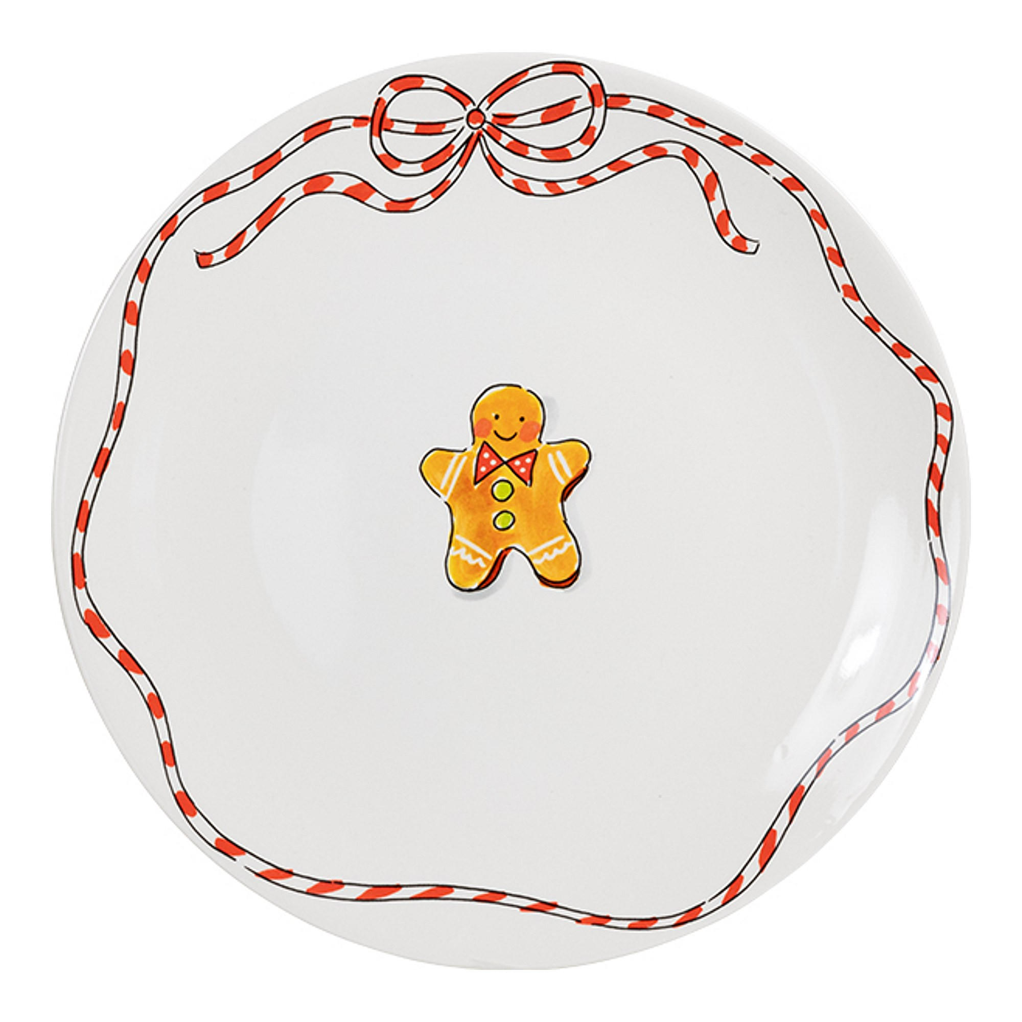 TELLER Lebkuchenmann in Bunt - 26cm - Multicolor, Keramik (26.2/26.3/3cm) - Blond Amsterdam