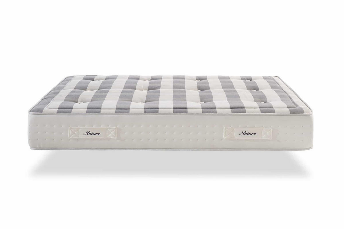 MATRATZE Grand Spring Nature - 160X190, 30cm - Weiß, Textil (160/190cm) - Moonia