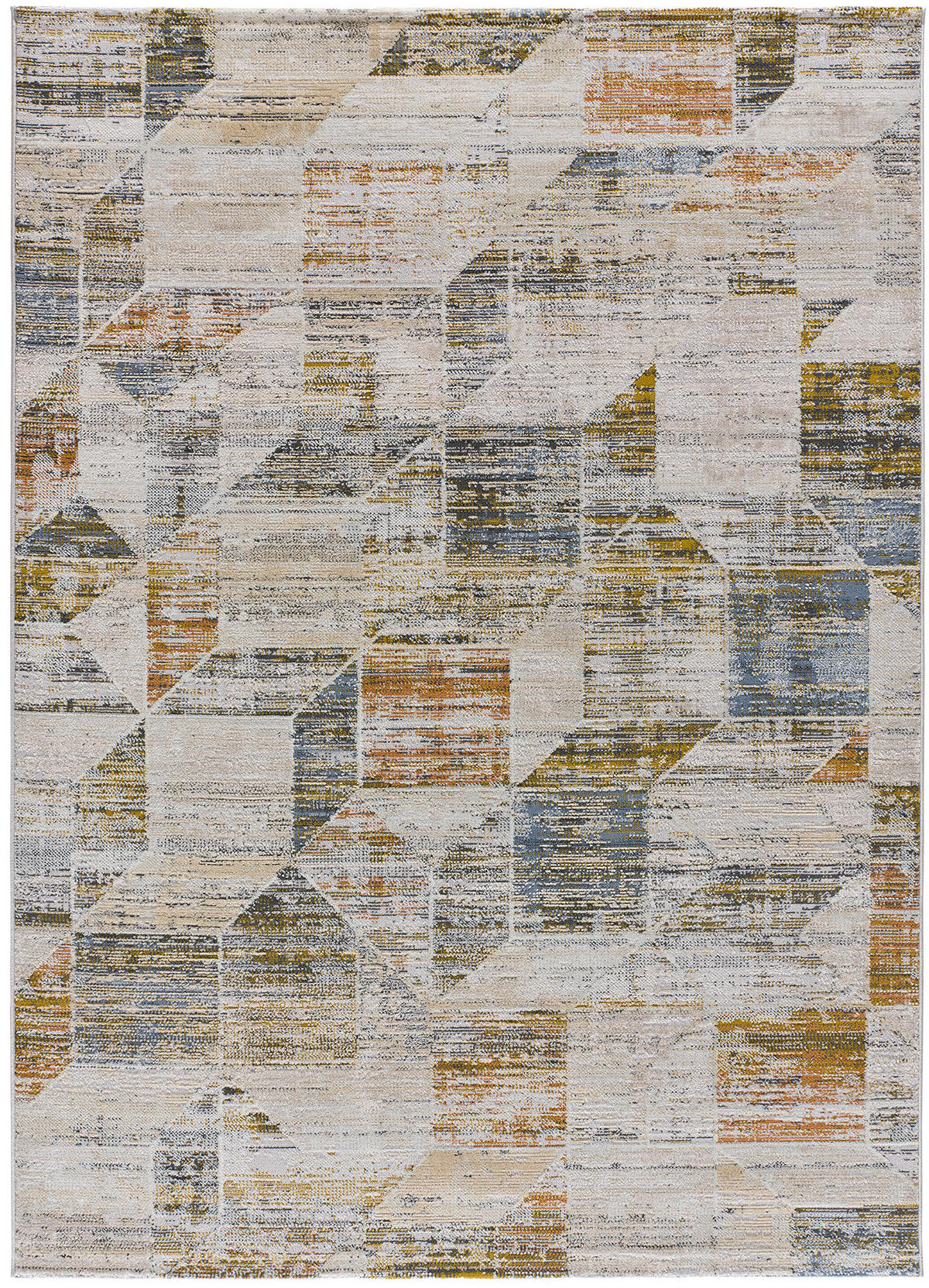 VINTAGE-TEPPICHE Beige Kilis 134/200 cm - Pastellblau/Beige, Naturmaterialien/Textil (134/200cm) - Atticgo