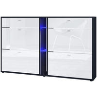 SCHUHSCHRANK Today Fronten in Weiß Hochglanz - Weiß Hochglanz, Holzwerkstoff (155.5/95/28cm) - Vladon