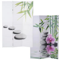 FOTO-PARAVENT Weiß, Altrosa - Altrosa/Weiß, Holz (120/180/2cm) - MCW