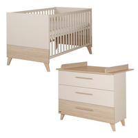 BABYMÖBEL-SET Sidney 2-teilig - Kaschmir, Holz/Holzwerkstoff (110/98/75cm) - Roba