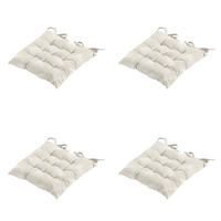 SITZKISSEN Napels - Beige - 46/46/8 cm - 4er-Set - Beige, Textil (46/8/46cm) - Madison