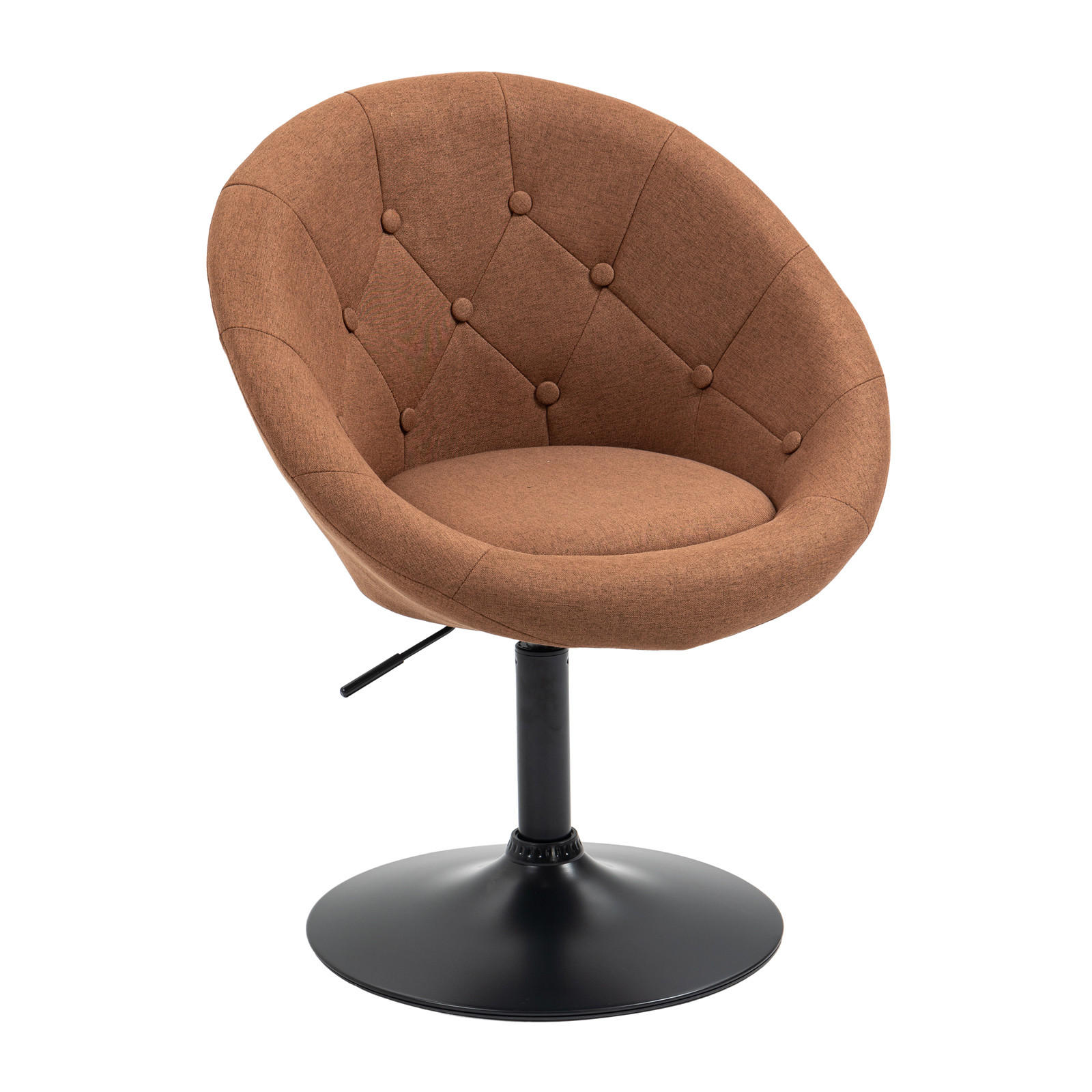 COCKTAILSESSEL HAVANNA Stoffbezug Braun - Schwarz/Braun, Textil (62/88/58cm) - SVITA