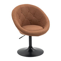 COCKTAILSESSEL HAVANNA Stoffbezug Braun - Schwarz/Braun, Textil (62/88/58cm) - SVITA