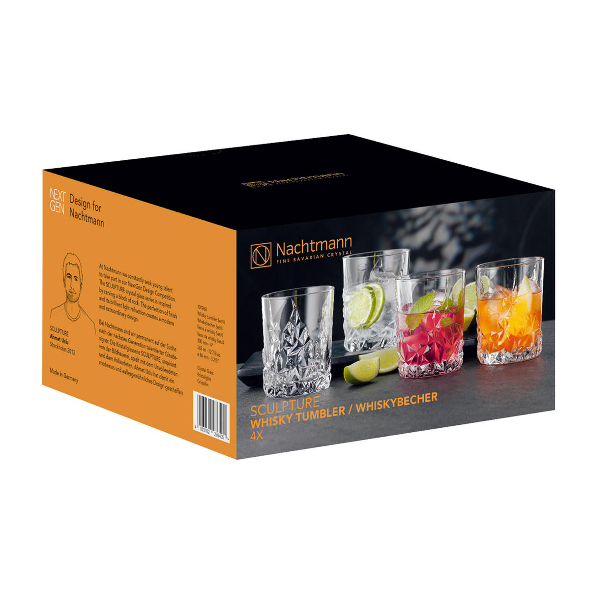 WHISKYGLÄSER Sculpture transparent 340 ml 4er Set - Transparent, Glas (0.34L) - Nachtmann