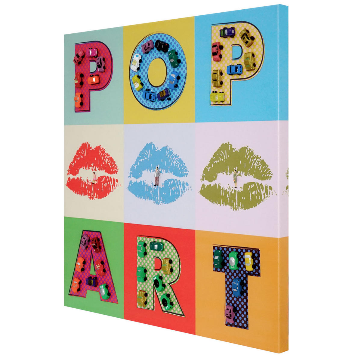 LEINWANDBILD POP ART + AUTOS Mehrfarbig - Multicolor, Textil (60/60cm) - MCW