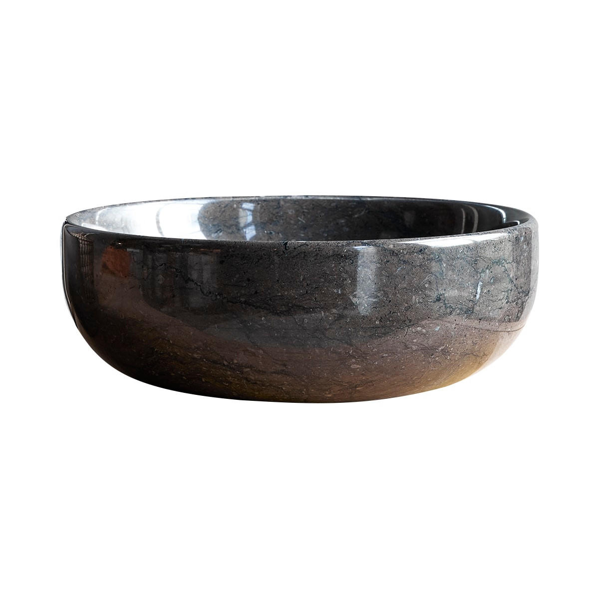Tikamoon Waschbecken Grau 33x12x33 cm