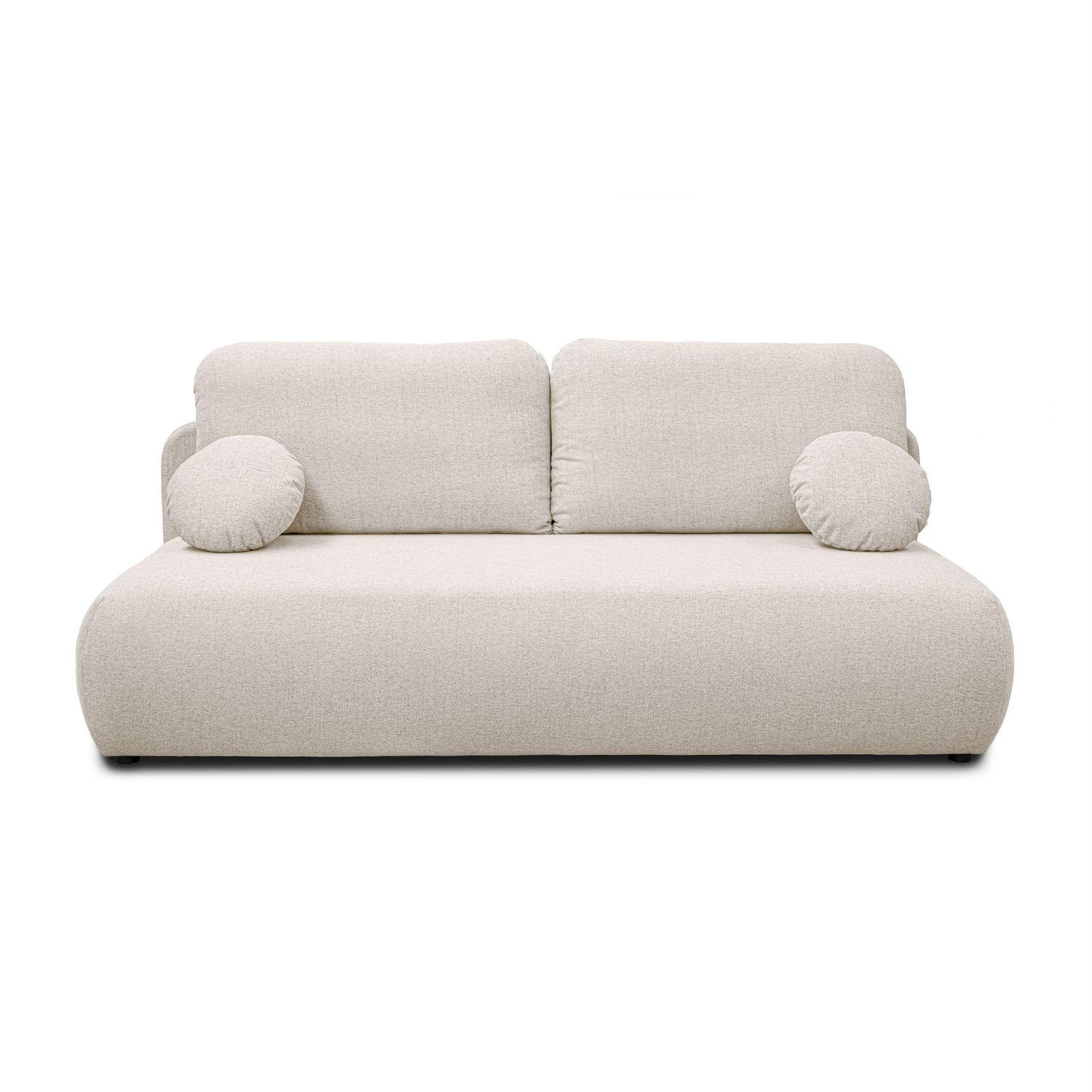 Thumbnail - Lookway Schlafsofa, Creme, Textil, 208x90x95 cm, Wohnzimmer, Sofas & Couches, Schlafsofas