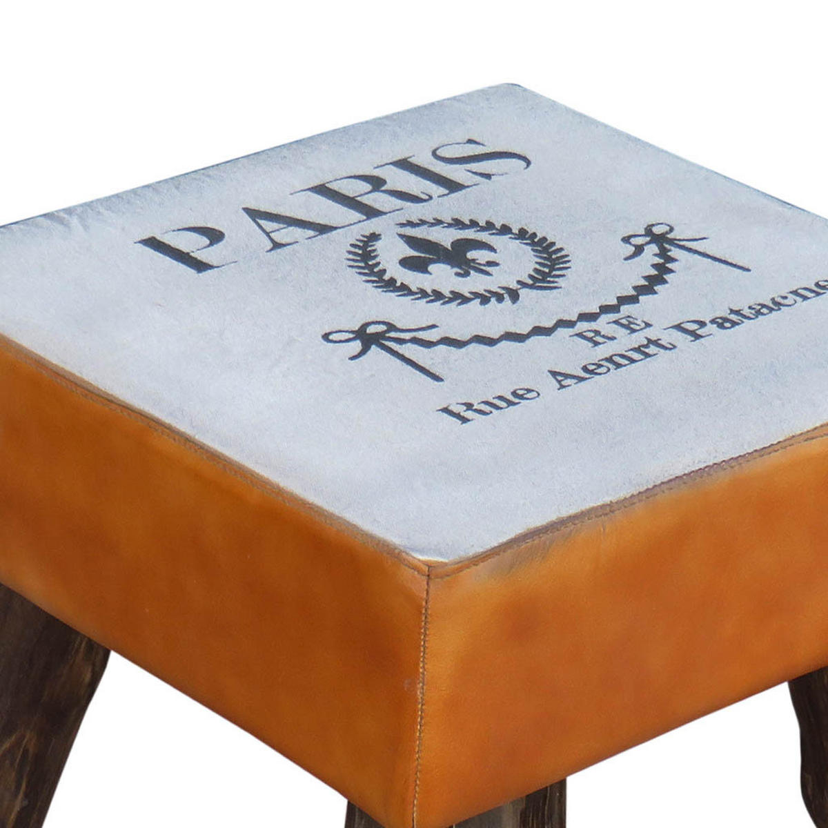 HOCKER, braun, 44x45cm - Multicolor, Holz (44/45/44cm) - Wanderlust