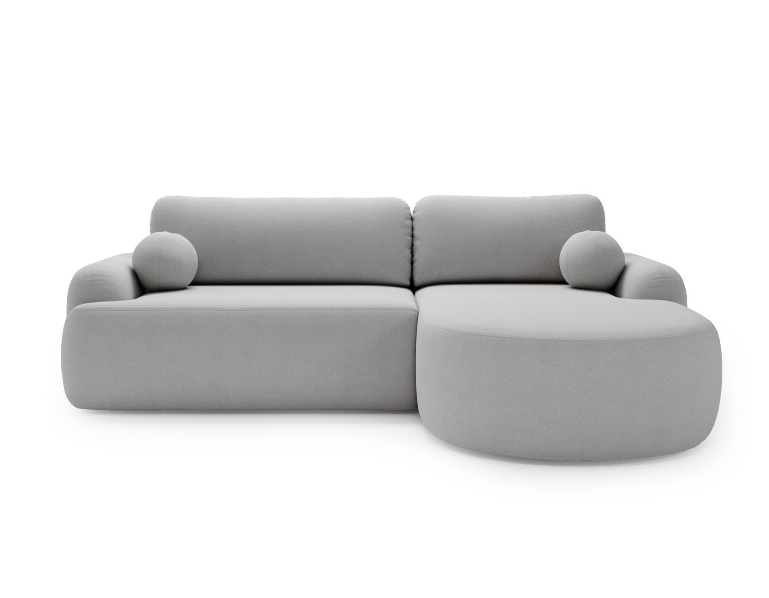 ECKSOFA Form OLIO Grau - Grau, Holzwerkstoff (261/177cm) - Compleo24