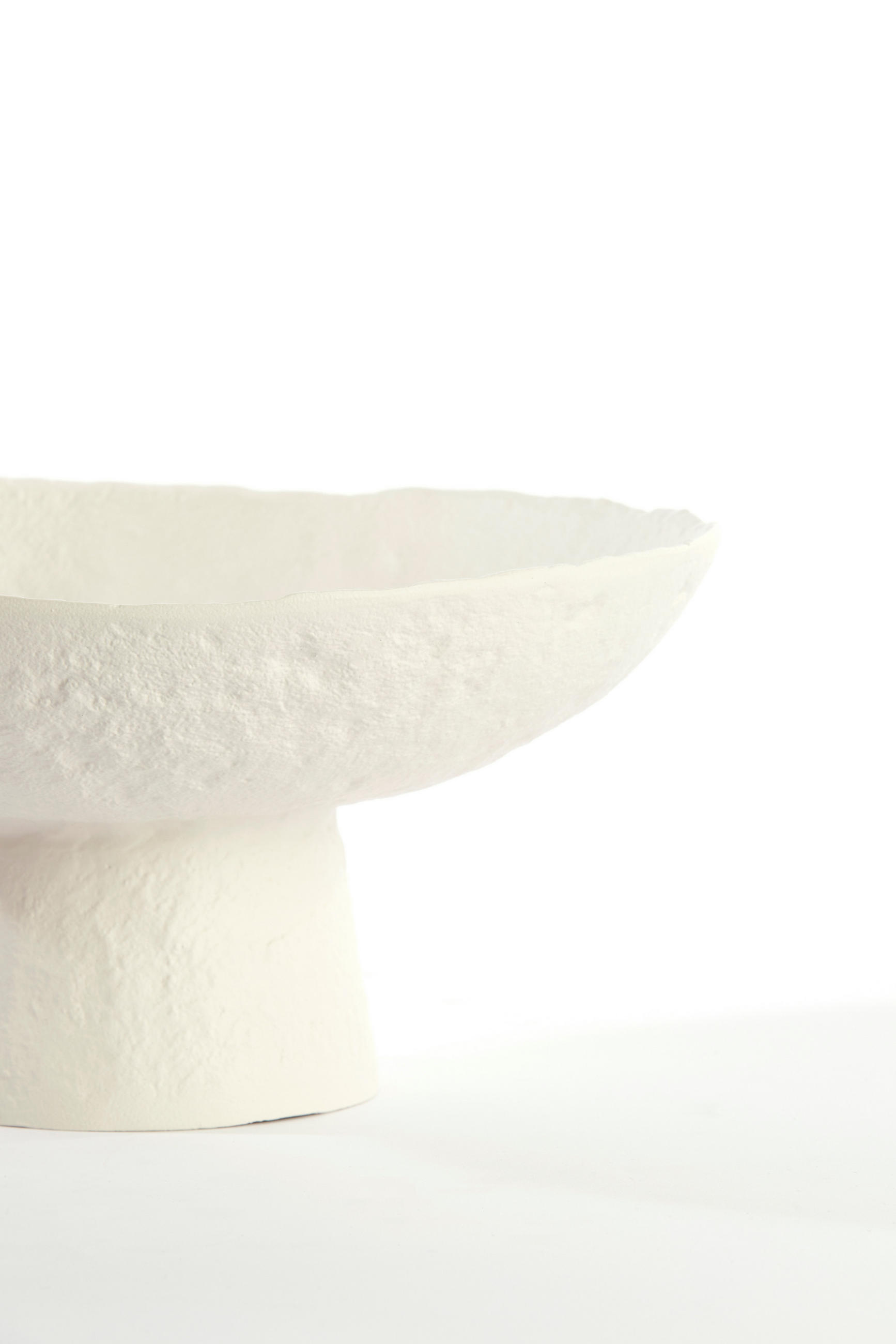 SCHALE Ota Weiß Ø31/15,5 cm - Weiß, Metall (31/15.5cm) - Light & Living