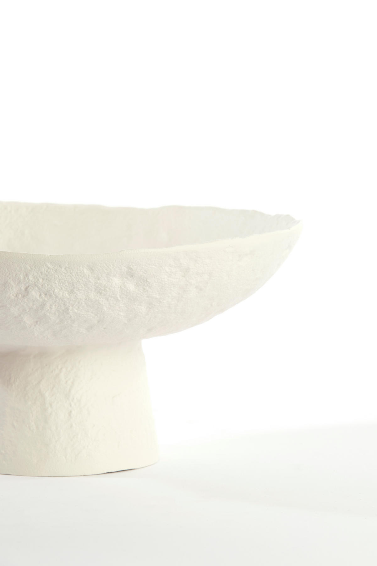 SCHALE Ota Weiß Ø31/15,5 cm - Weiß, Metall (31/15.5cm) - Light & Living