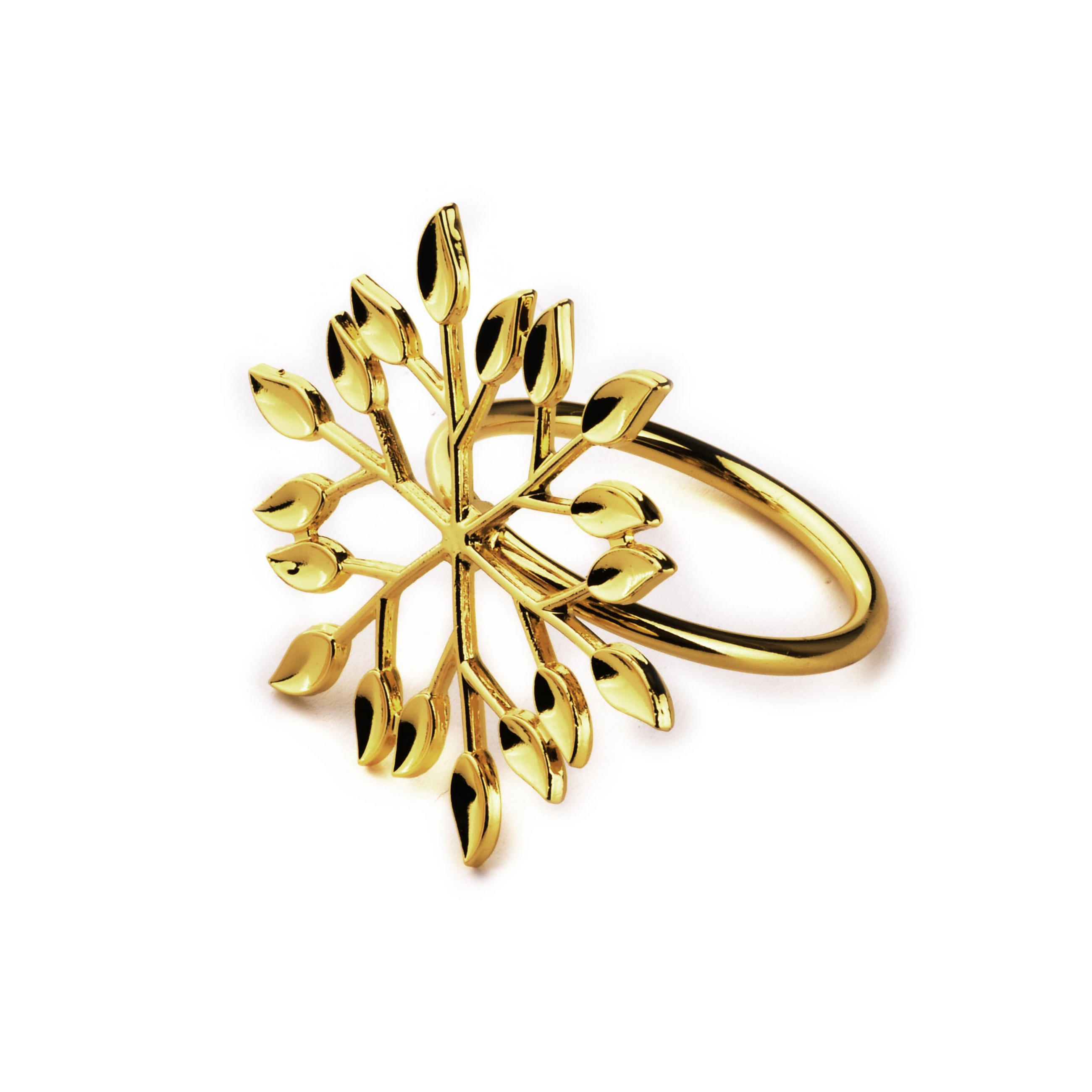 SERVIETTENHALTER Adrianne Gold 8.5/9/4.5 cm Metall - Goldfarben, Metall (9/8.5cm) - Mondex