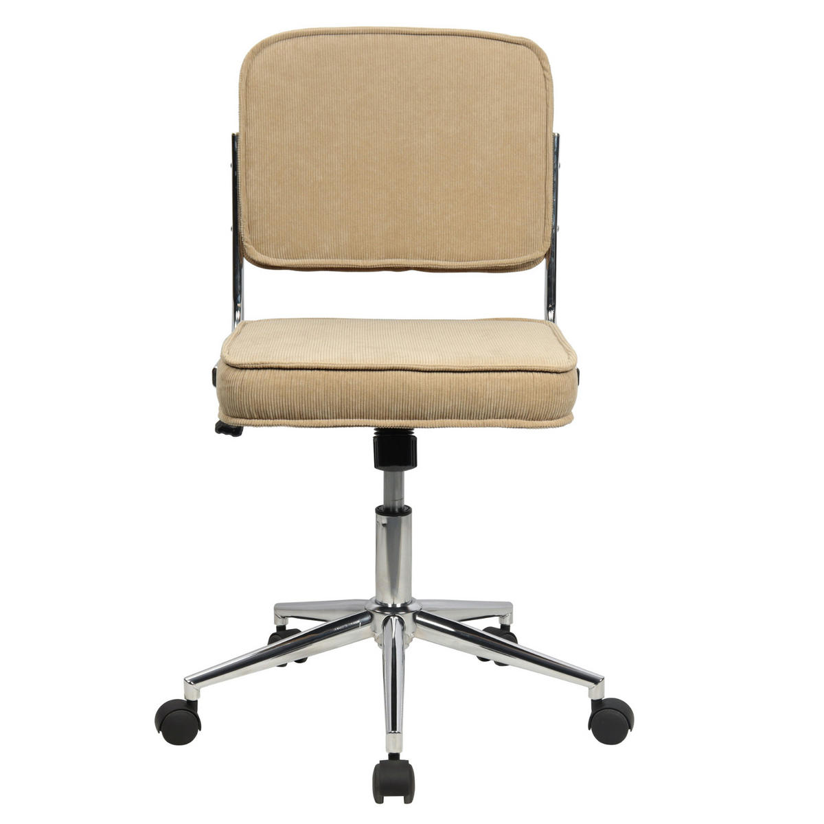 BÜROSTUHL Liv Schreibtischstuhl höhenverstellbar mit Rollen Taupe - Beige, Textil (48/94/47cm) - SVITA