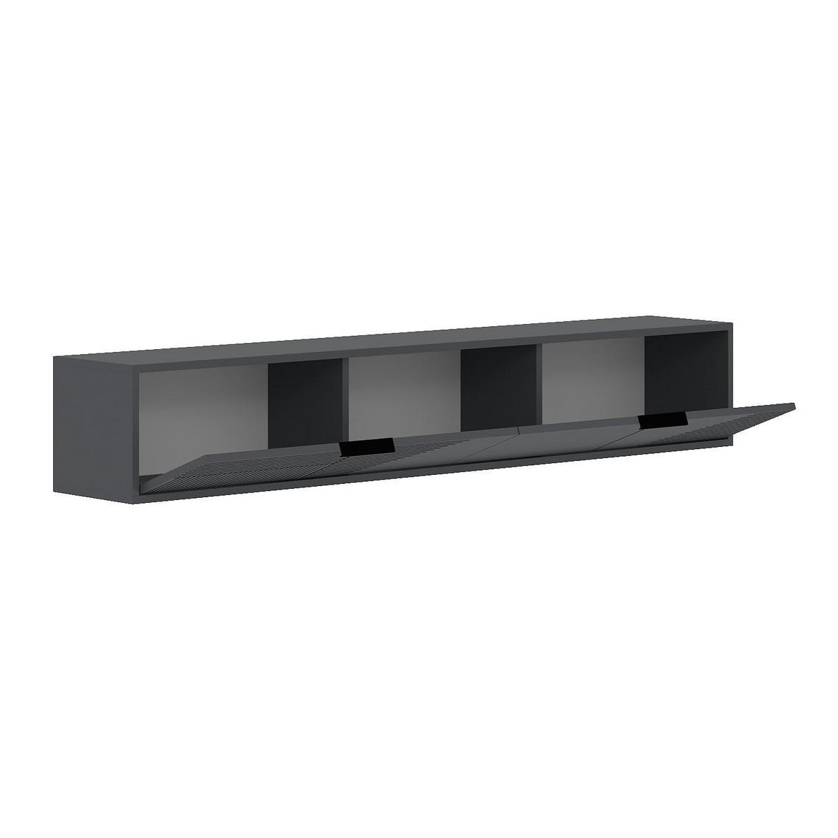 TV-MÖBEL Parla Anthrazit - Anthrazit, Holzwerkstoff (180/30/30cm) - Habitat Garten