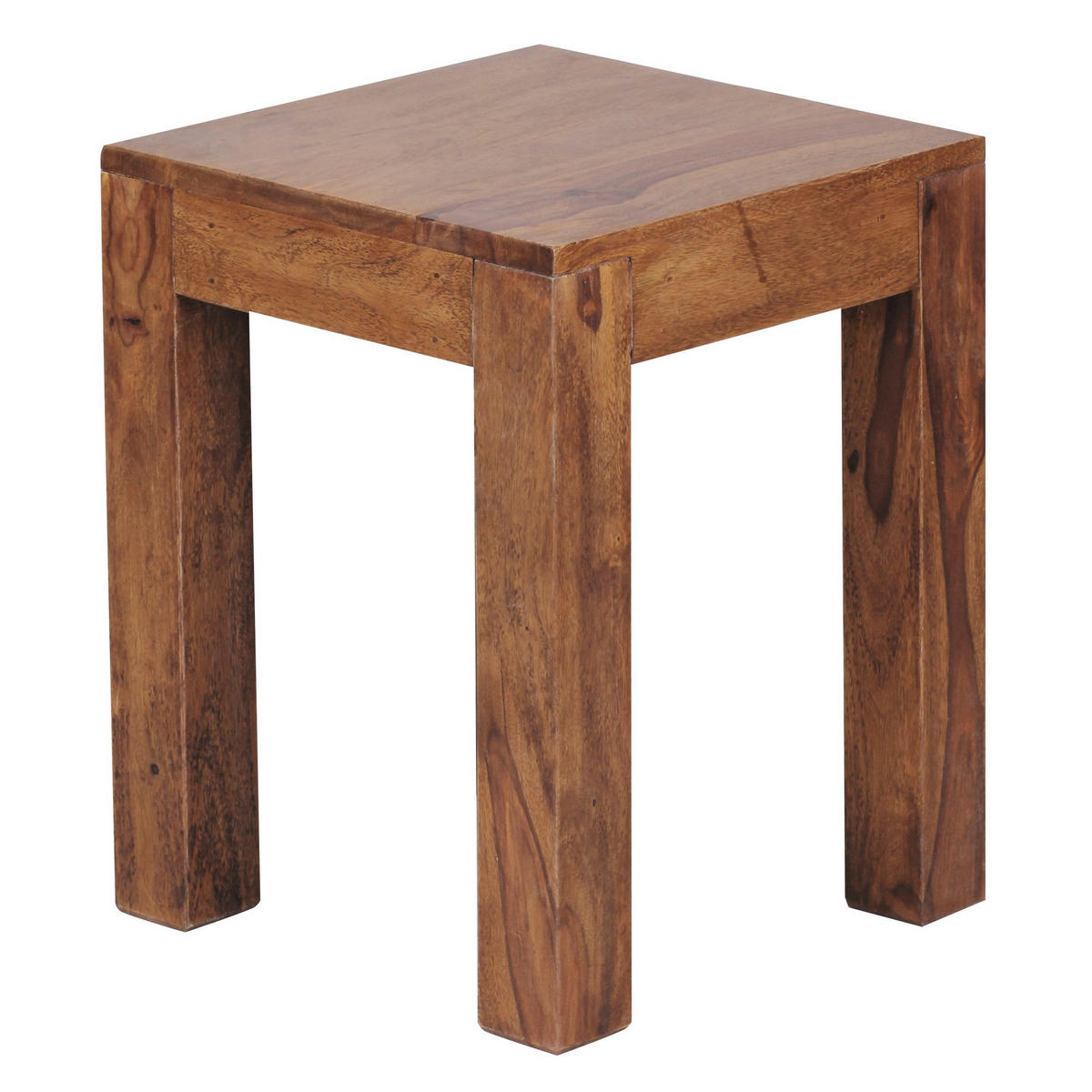 COUCHTISCH Massivholz Handgefertigt Edelholz Design, Braun 35x35x45 cm - Braun, Holz (35/35/45cm) - KADIMA DESIGN