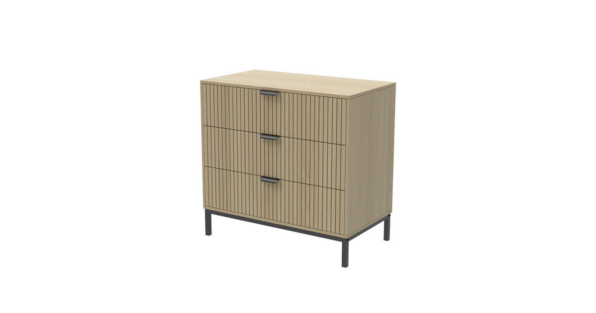 Vicco KOMODA S LADICAMA Lennox Hrast 72 x 69 cm s 3 ladice online ...