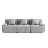 3-SITZER-SOFA Bouclé-Stoff Mineralgrau - Grau, Textil (260/73/95cm) - MILYsofa