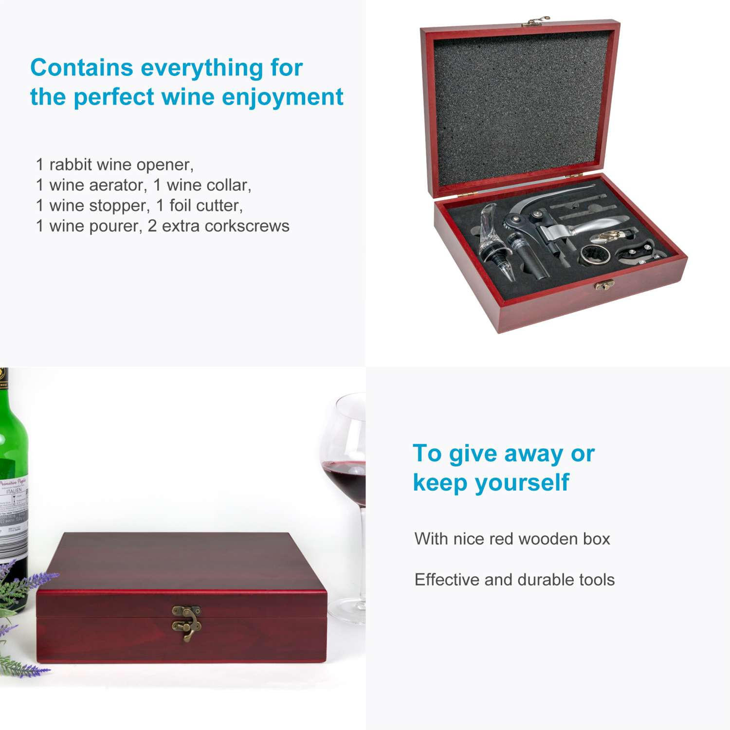 Thumbnail - Intirilife Sommelier, Rot, Metall, 27 cm, Essen & Trinken, Barausstattung
