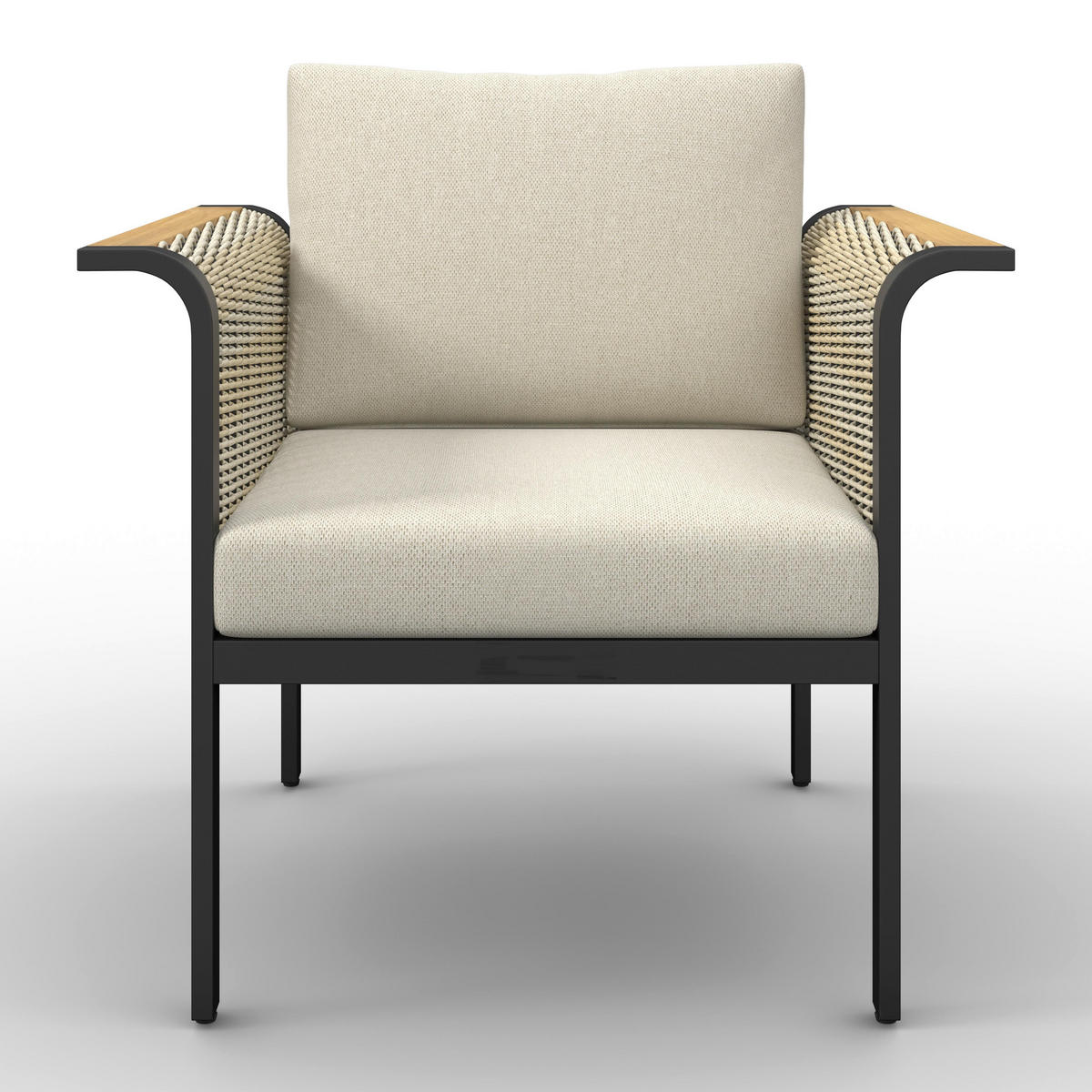 DINING-LOUNGESET Cassandra Hellbraun Holz/Aluminium - Hellbraun, Holz - Bessagi Garden