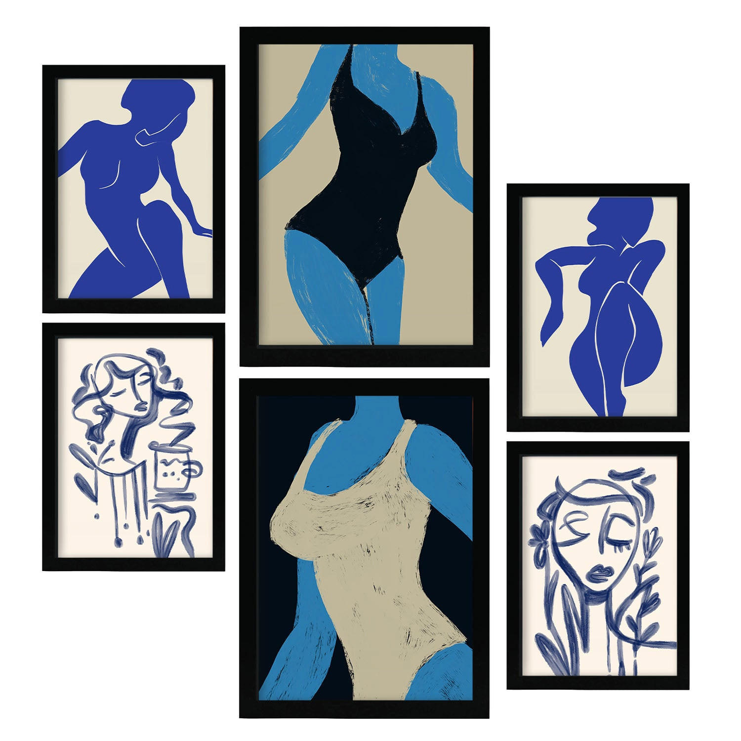 Nacnic Poster Schwarz 29x3 cm