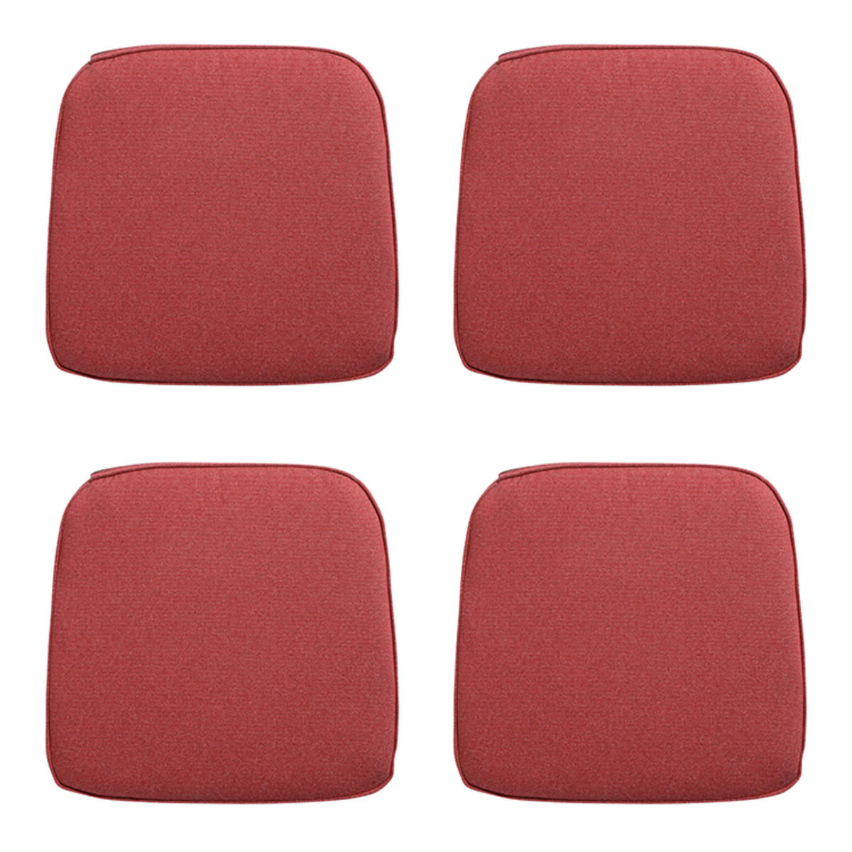 SITZKISSEN Manchester 48/48 cm 4er-Set - Rot, Textil (48/7.5/46cm) - Madison
