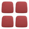 SITZKISSEN Manchester 48/48 cm 4er-Set - Rot, Textil (48/7.5/46cm) - Madison