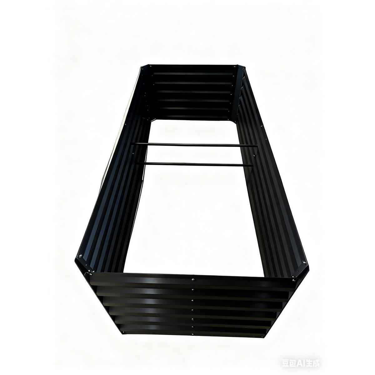 HOCHBEET - Schwarz, Metall (100/57/100cm) - Relaxdays